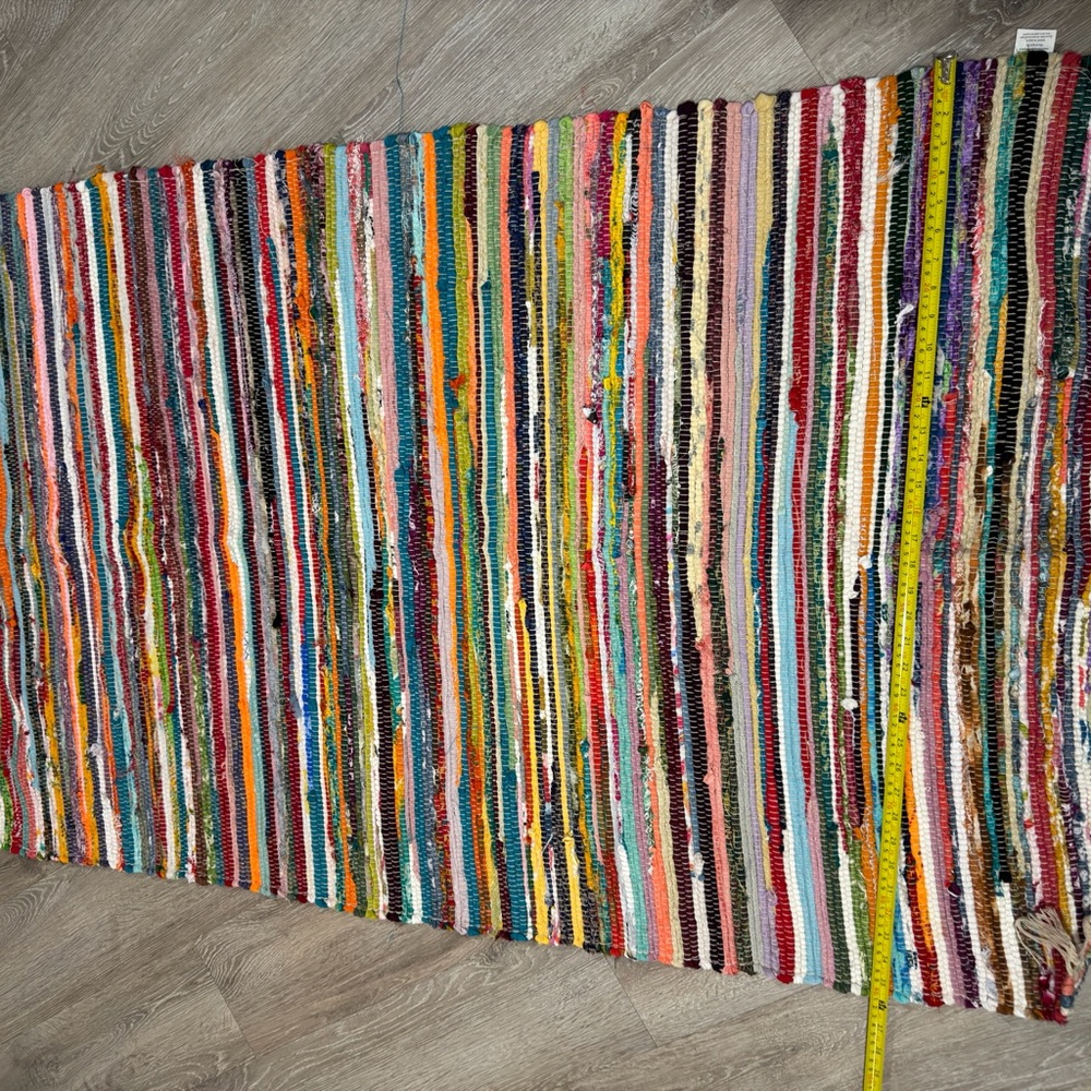 Colorful Striped Rug - Picture 2 of 3